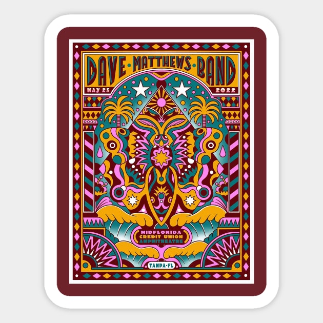 #DMB DAVE TOUR 2022 MATTHEWS BAND MIDFLORIDA CREDIT UNION Sticker by RidwanKelexs